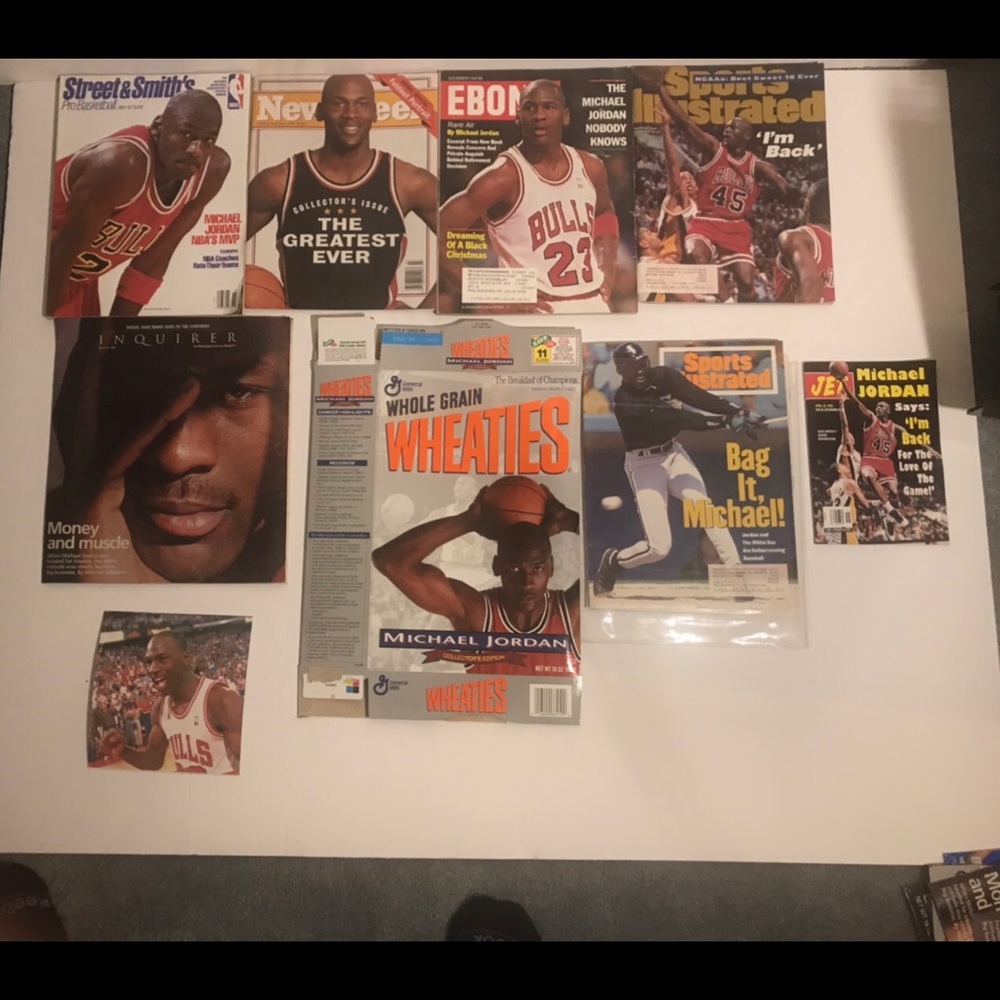 Michael Jordan magazine lot  $25
